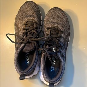 women’s asics running shoes black